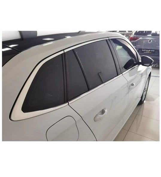 AUTOGP Skoda scala cam çerçevesi kenar çıtası krom tamtur 2019+ 12 parça - 2