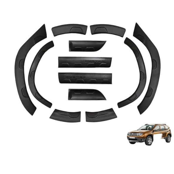 AUTOGP Dacia duster dodik çamurluk kaplama kapı çıtası bantı damalı 2018+