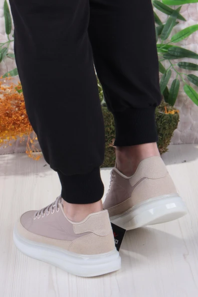 Fort Noka Oleon Rahat Memory Foam İç Taban Keten Sneaker Erkek Ayakkabı - Resim 4