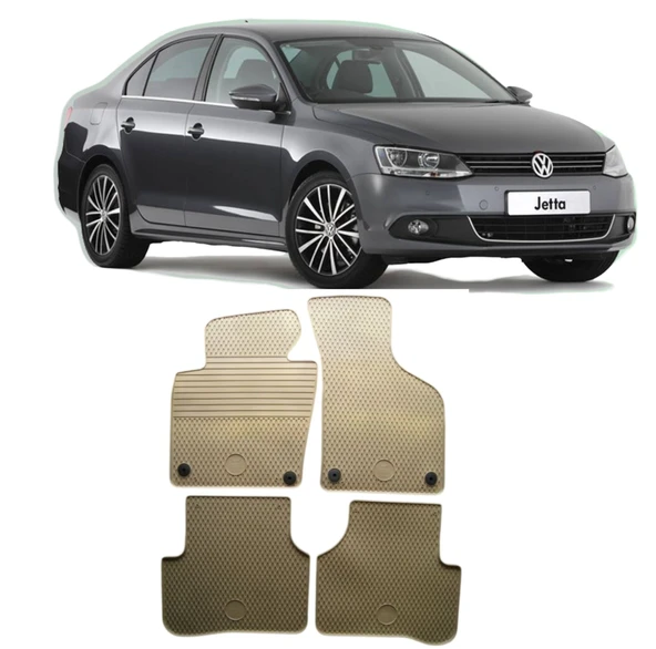 NİKEN Vw jetta paspas kauçuk oem germany 2011+ bej