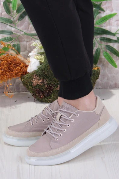 Fort Noka Oleon Rahat Memory Foam İç Taban Keten Sneaker Erkek Ayakkabı - Resim 3