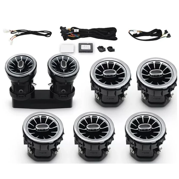 AUTOGP Mercedes w205 airwent havalandırma menfez seti ledli ambiyans 2019+ 64 renk ön arka - 2