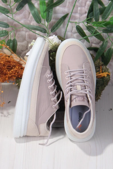 Fort Noka Oleon Rahat Memory Foam İç Taban Keten Sneaker Erkek Ayakkabı - Resim 5