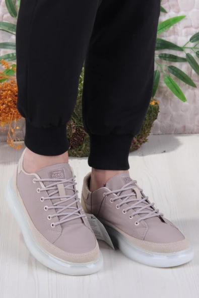 Fort Noka Oleon Rahat Memory Foam İç Taban Keten Sneaker Erkek Ayakkabı - Resim 2