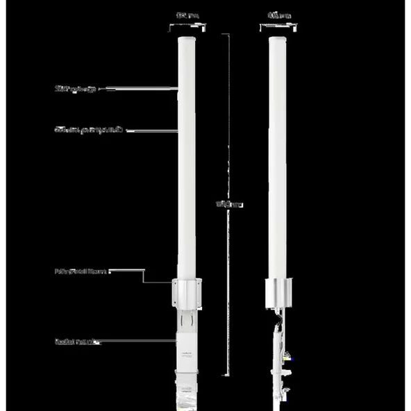 <![CDATA[UBIQUITI AIR MAX AMO-5G13 13DBI OMNI ANTEN]]>
