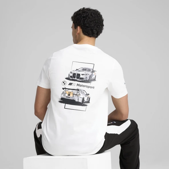 Puma 63073502 Bmw Mms Car Graphic Tee 2 Erkek Spor Tişört - 4