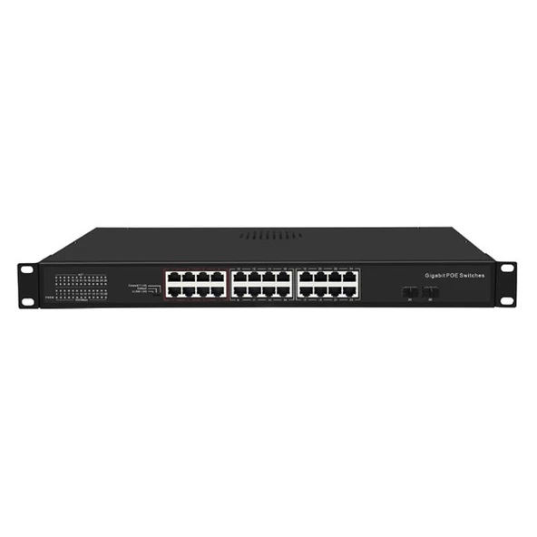 <![CDATA[ODS 24port 300w FULL PoE 08ODS-24GP2S-300 GIGABIT 2X SFP Yönetilemez Switch]]>