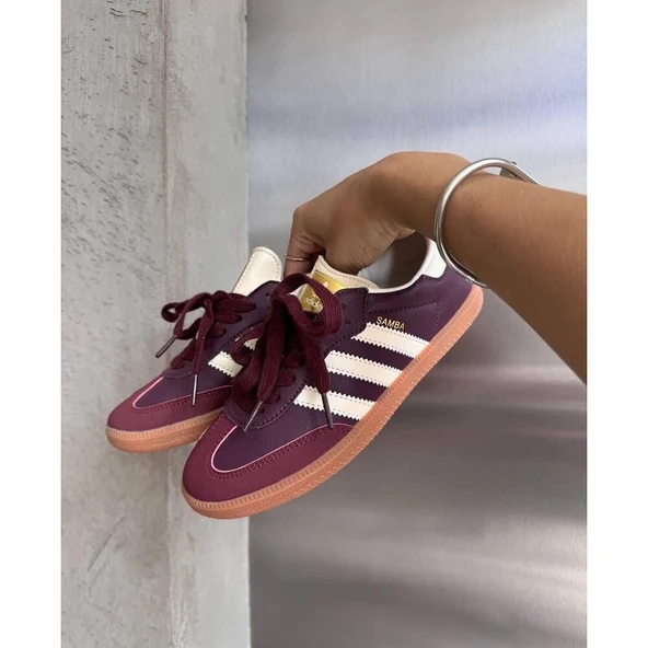 Adidas Samba Maroon Gold