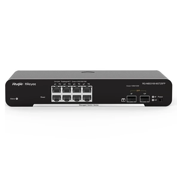 <![CDATA[RUIJIE 8port REYEE RG-NBS3100-8GT2SFP GIGABIT 2X SFP Yönetilebilir Switch]]>