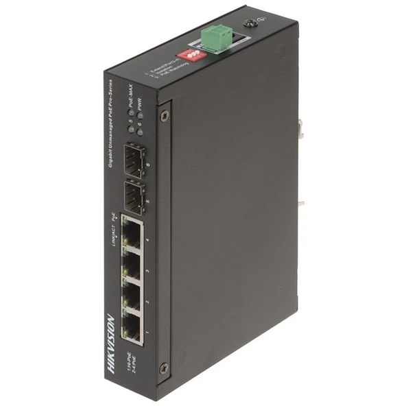 <![CDATA[HIKVISION 4port DS-3T0506HP-E/HS GIGABIT 2-SFP 60W POE YÖENTİLEMEZ ENDÜSTRİYEL SWITCH]]>