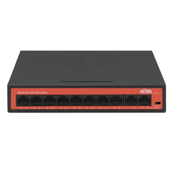 <![CDATA[WI-TEK 8port 65w FULL PoE WI-PS210H 10/100 Yönetilemez Switch Watchdog Özellikli]]>