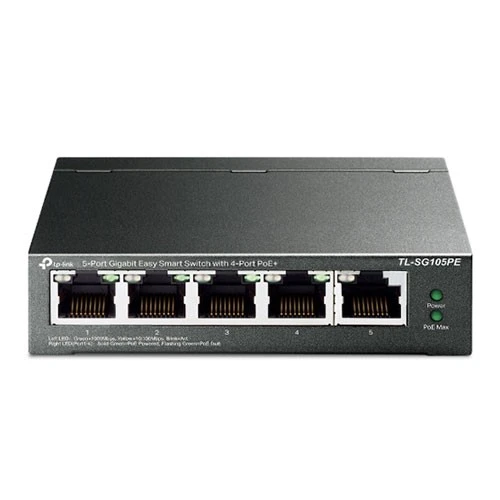 <![CDATA[TP-LINK 5-PORT 65W 4-PORT POE TL-SG105PE GIGABIT YÖNETİLEBİLİR POE SWITCH]]>