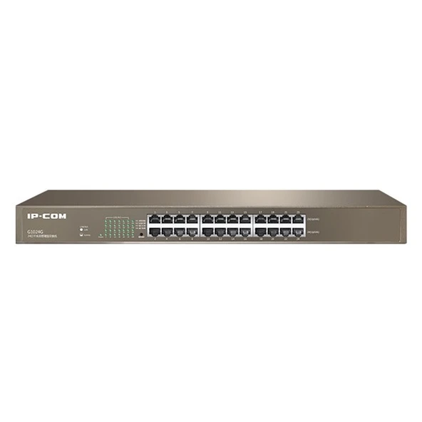 <![CDATA[IP-COM 24port IP-G1024D Gigabit Yonetilemez Rack Mount Switch Metal Kasa]]>