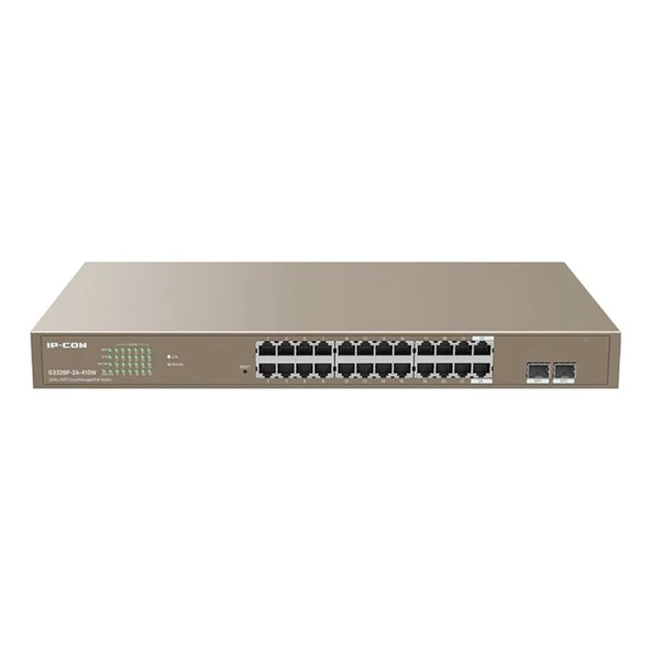 <![CDATA[IP-COM 24port G3326P-24-410W Gigabit  2-SFP 410W Full PoE Cloud Yönetilebilir Rack Mount Swıtch]]>