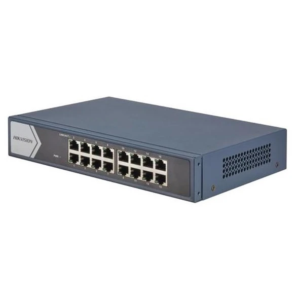 <![CDATA[HIKVISION 16port DS-3E0516-E(B) 10/100 Yönetilemez Switch RackMount Metal]]>