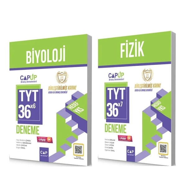 Çap TYT Fizik ve Biyoloji Deneme Seti 2 Kitap