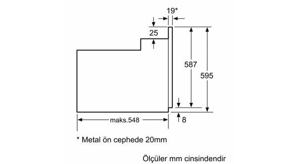 Siemens HB012FBH1T 66 LT Ankastre Fırın - 6