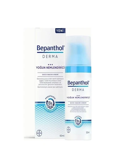Bepanthol Derma Yoğun Nemlendirici Gece Bakım Kremi 50 ml