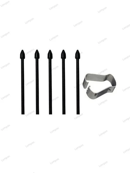 Samsung Galaxy Tab S8 / Tab S8 Plus / Tab S8 Ultra S Pen Kalem Ucu (5 Adet) Siyah