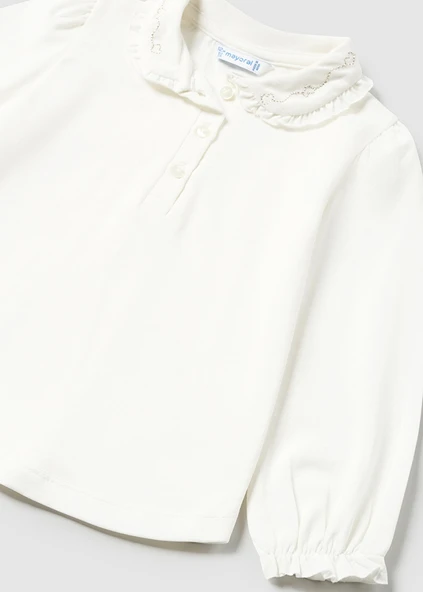 Mayoral Beyaz Bebek Tshirt - 4