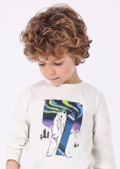 Mayoral Krem Çocuk Tshirt - 2