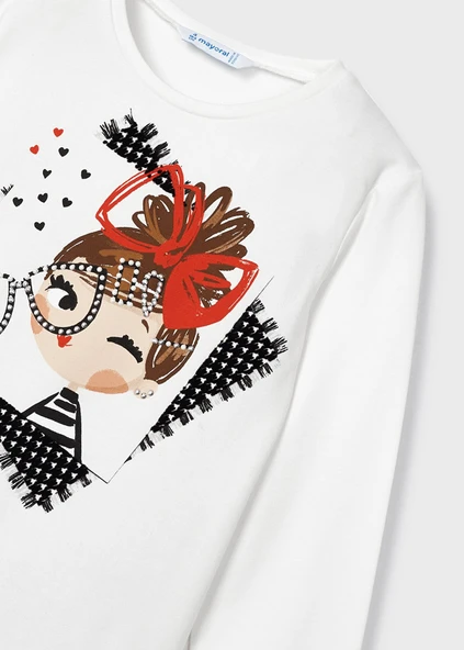 Mayoral Beyaz Çocuk Tshirt - 4