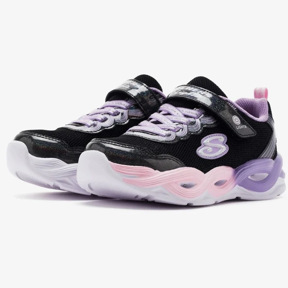 Skechers Twisty Glow 303717L Ortopedik Işıklı Çocuk Spor Ayakkabı - Resim 9