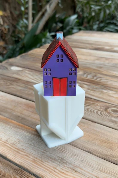 Ev Büyük Tekli Silikon Mum Kalıbı - Resim 3