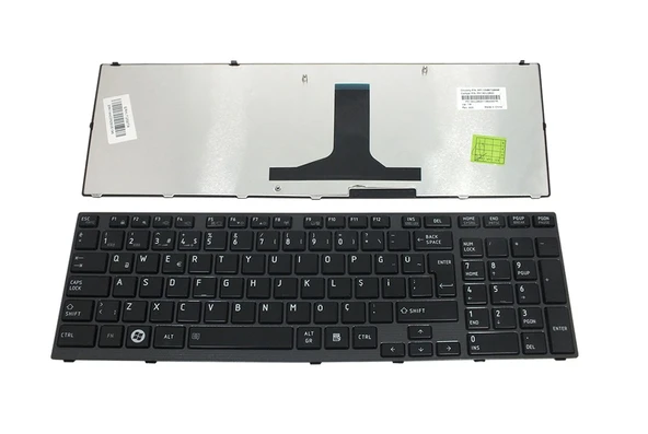 Toshiba Qosmio X770, X770-107 Notebook Klavyesi (Siyah TR)