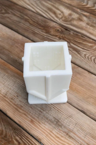 Ev Büyük Tekli Silikon Mum Kalıbı - Resim 6