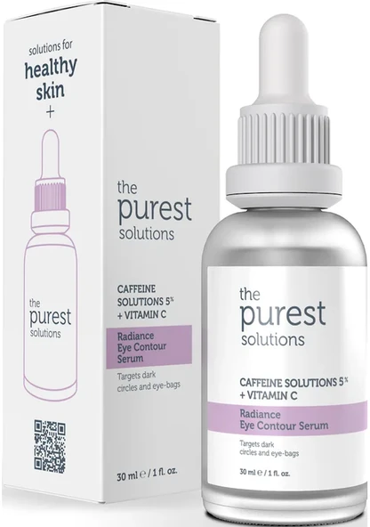 The Purest Solutions Caffeine 5% + Vitamin C Aydınlatıcı Göz Altı Serumu 30 ml - 2