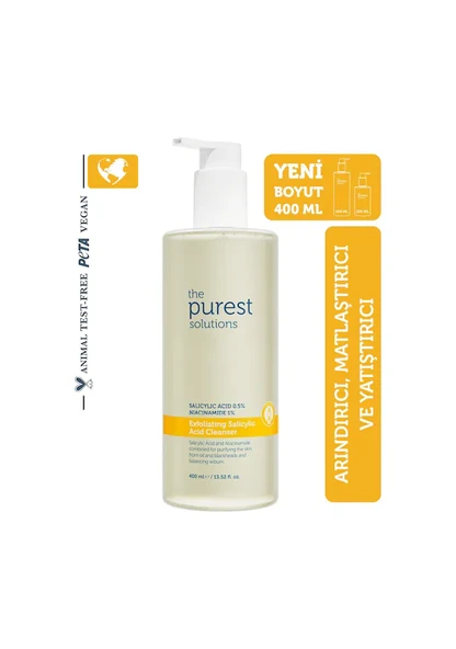 The Purest Solutions Sivilce ve Siyah Nokta Karşıtı Arındırıcı Temizleme Jeli 400 ml