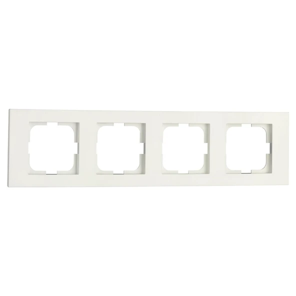 4 Adet Ovivo Grano Beyaz Dörtlü Çerçeve