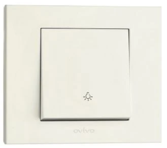 15 Adet Ovivo Grano Beyaz Zil Anahtarı Light Çerçeve Dahil