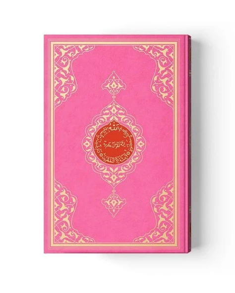 2 Renkli Pembe Orta Boy Kur'An-I Kerim