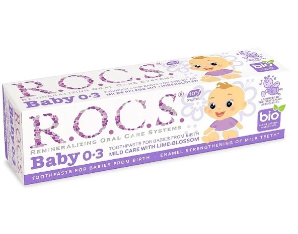 Rocs Baby Ihlamur Özlü 0-3 Yaş Florürsüz Diş Macunu 45 ml - 2
