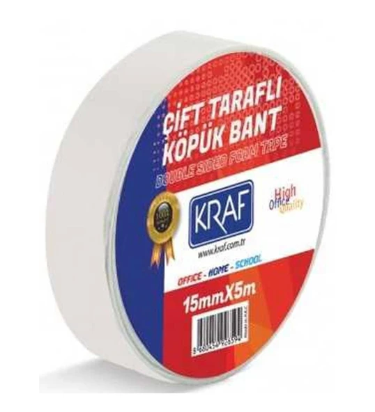 KRAF BANT CIFT TARAFLI 15mmx5m 1 LI KOPUKLU