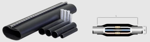 TAMER 3x50+25 Kablo İçin Fermuarlı Isı Büzüşmeli Ek Muf 1KW - 3