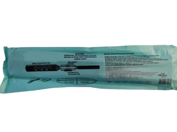 TAMER 3x50+25 Kablo İçin Fermuarlı Isı Büzüşmeli Ek Muf 1KW - 2
