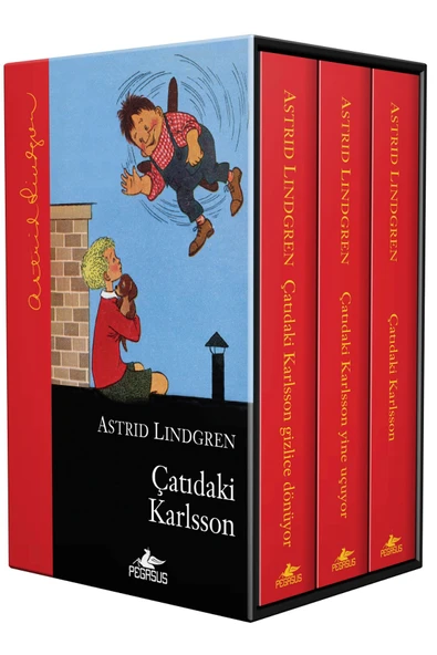 Çatıdaki Karlsson Serisi Kutulu Özel Set Ciltli 3 Kitap - Astrid Lindgren