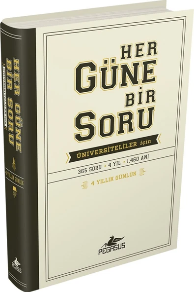 Her Güne Bir Soru Üniversiteliler İçin: 4 Yıllık Günlük (Ciltli Midi Boy) - Potter Style