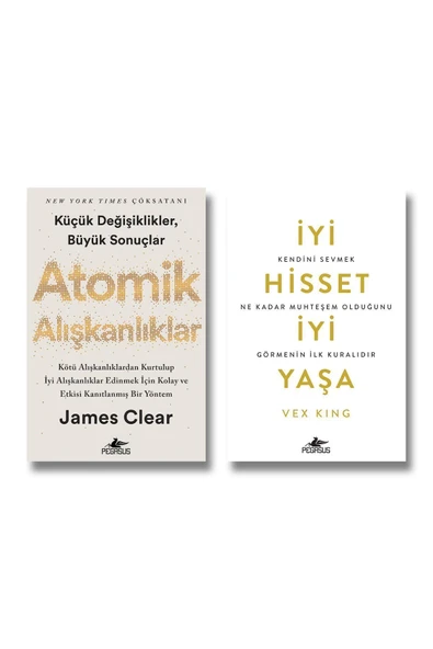 Atomik Alışkanlıklar - İyi Hisset İyi Yaşa 2 Kitap Set James Clear Vex King