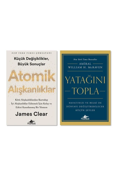 Atomik Alışkanlıklar - Yatağını Topla - 2 Kitap Set James Clear William H McRaven