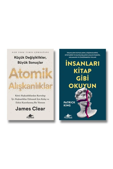 Atomik Alışkanlıklar Ve İnsanları Kitap Gibi Okuyun - 2 Kitap Set & James Clear Patrick King