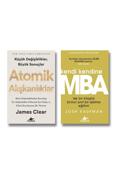 Atomik Alışkanlıklar Ve Kendi Kendine MBA - 2 Kitap Set & James Clear Josh Kaufman