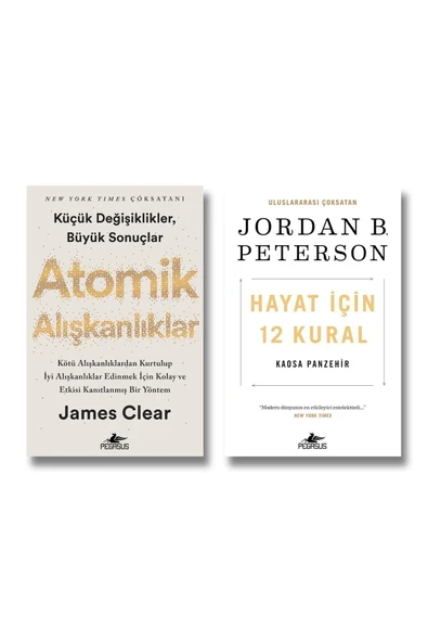 Atomik Alışkanlıklar - Hayat İçin 12 Kural 2 Kitap Set James Clear Jordan B. Peterson