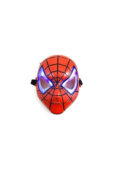 Store Adam Işıklı Maske Spiderman Işıklı Maske, Kırmızı Maske