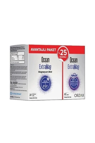 Ocean Extramag 30 Saşe + Ocean Extramag Threog 60 Tablet