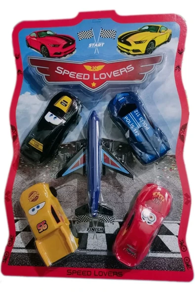 Kembay Oyuncak Speed Lover 5'li Oyuncak Araba