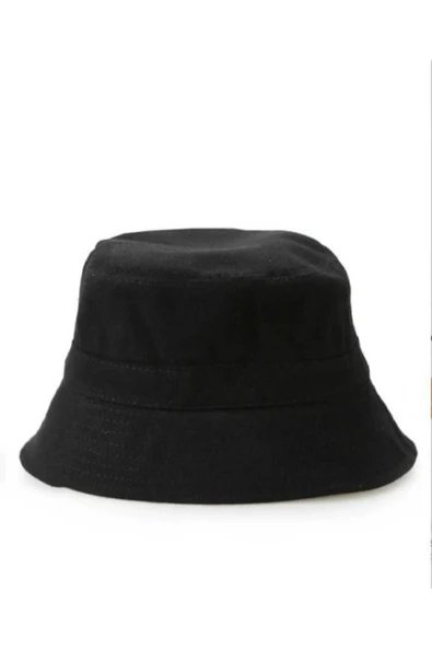Siyah Bucket Şapka Hava Geçişli Yumuşak Balıkçı Hat - 2